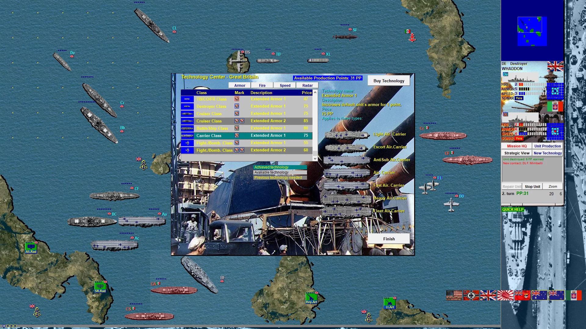Изображение игры: Battleships and Carriers - WW2 Battleship Game