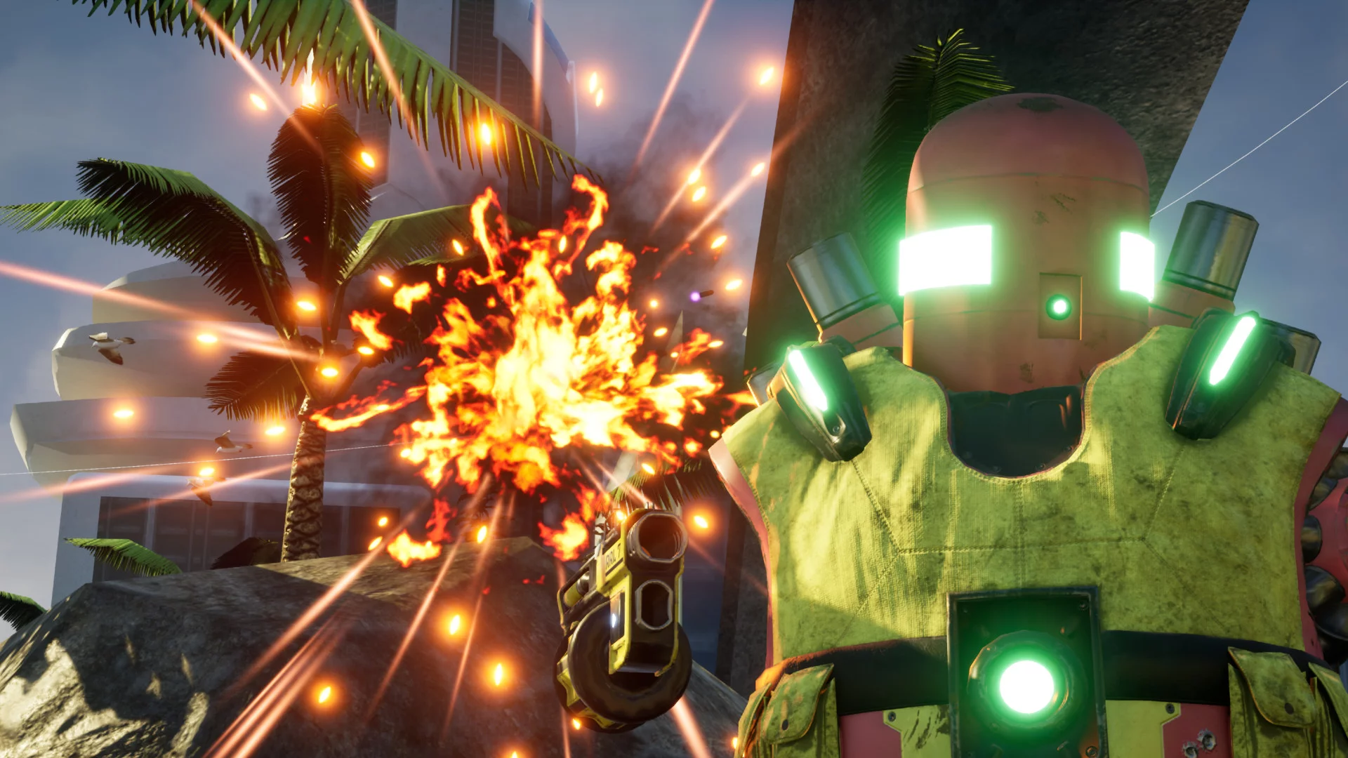 Изображение игры: Aerobots VR