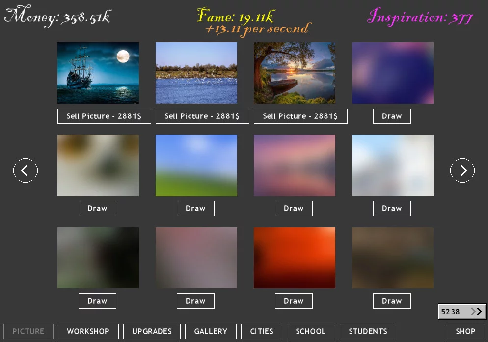 Изображение игры: Artist Idle