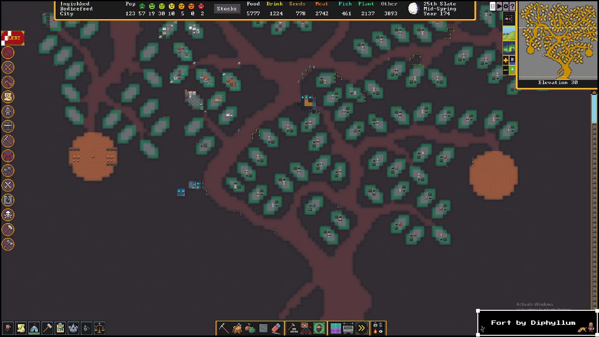 Изображение игры: Dwarf Fortress