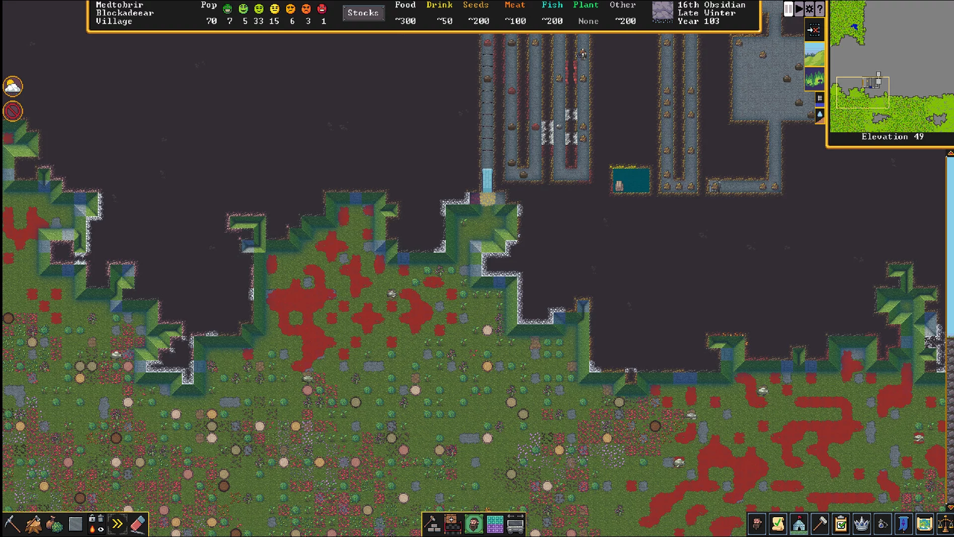 Изображение игры: Dwarf Fortress