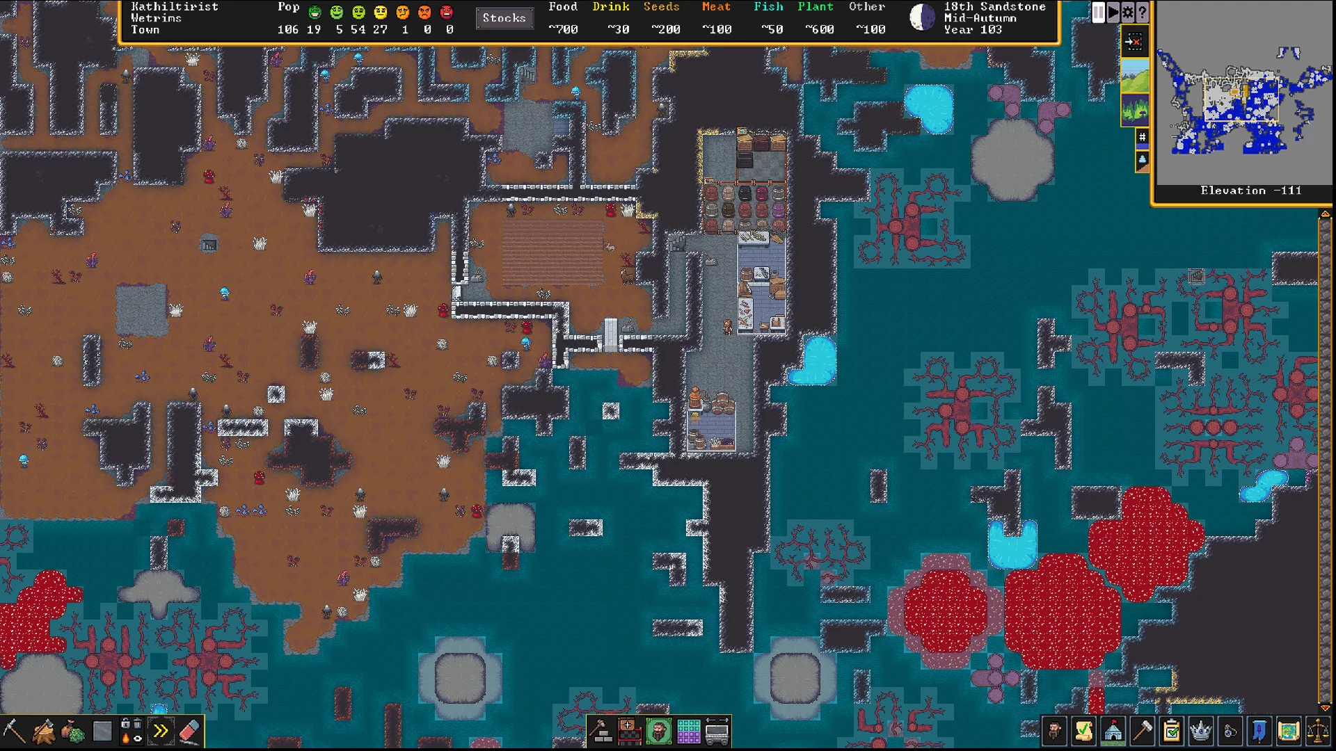 Изображение игры: Dwarf Fortress