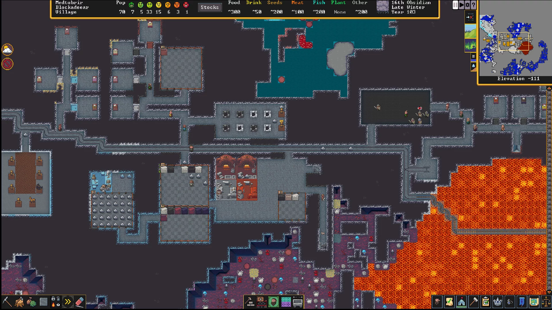 Изображение игры: Dwarf Fortress