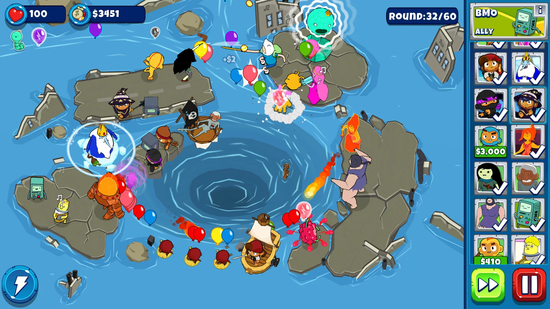 Изображение игры: Bloons Adventure Time TD