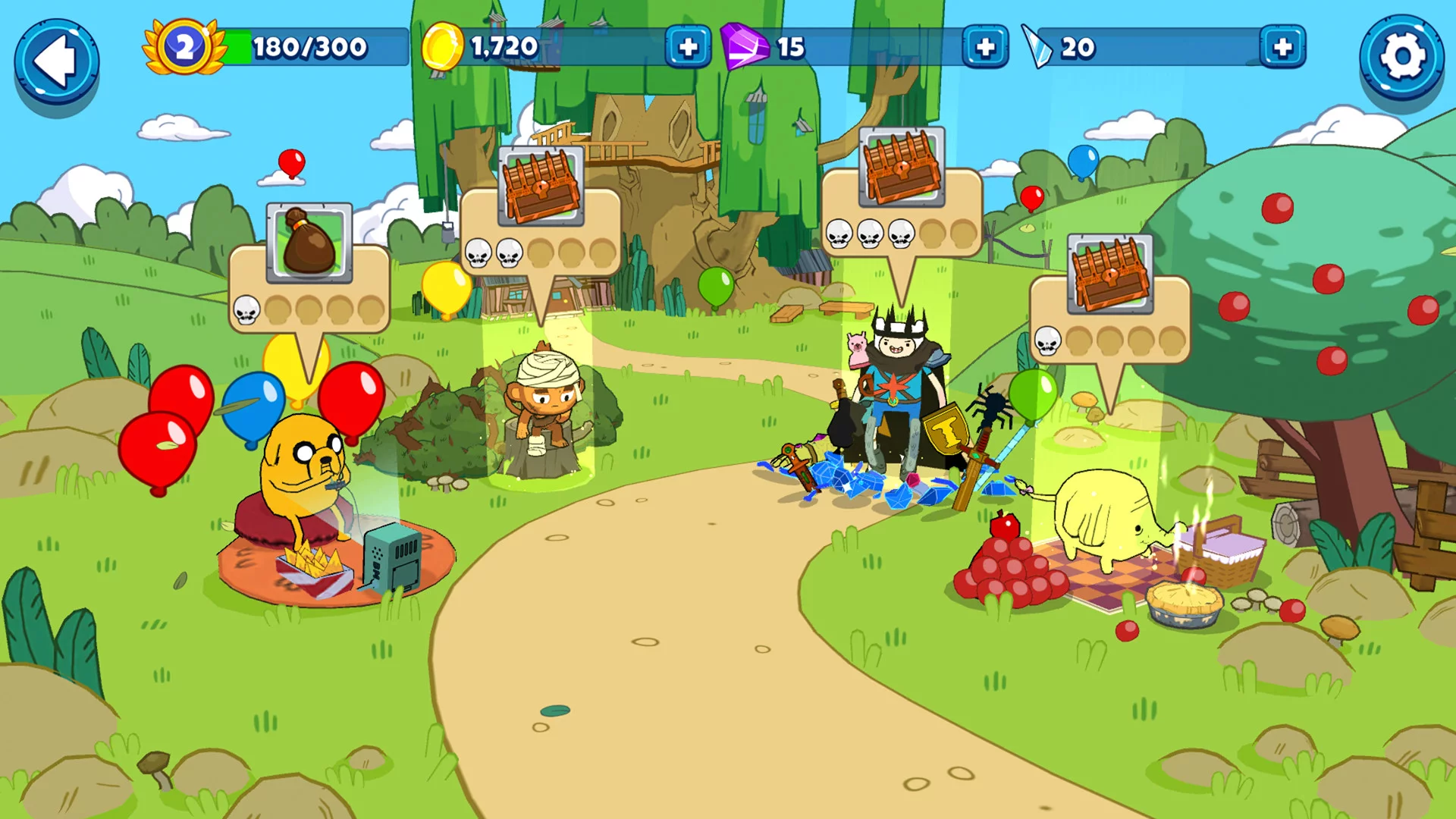 Изображение игры: Bloons Adventure Time TD