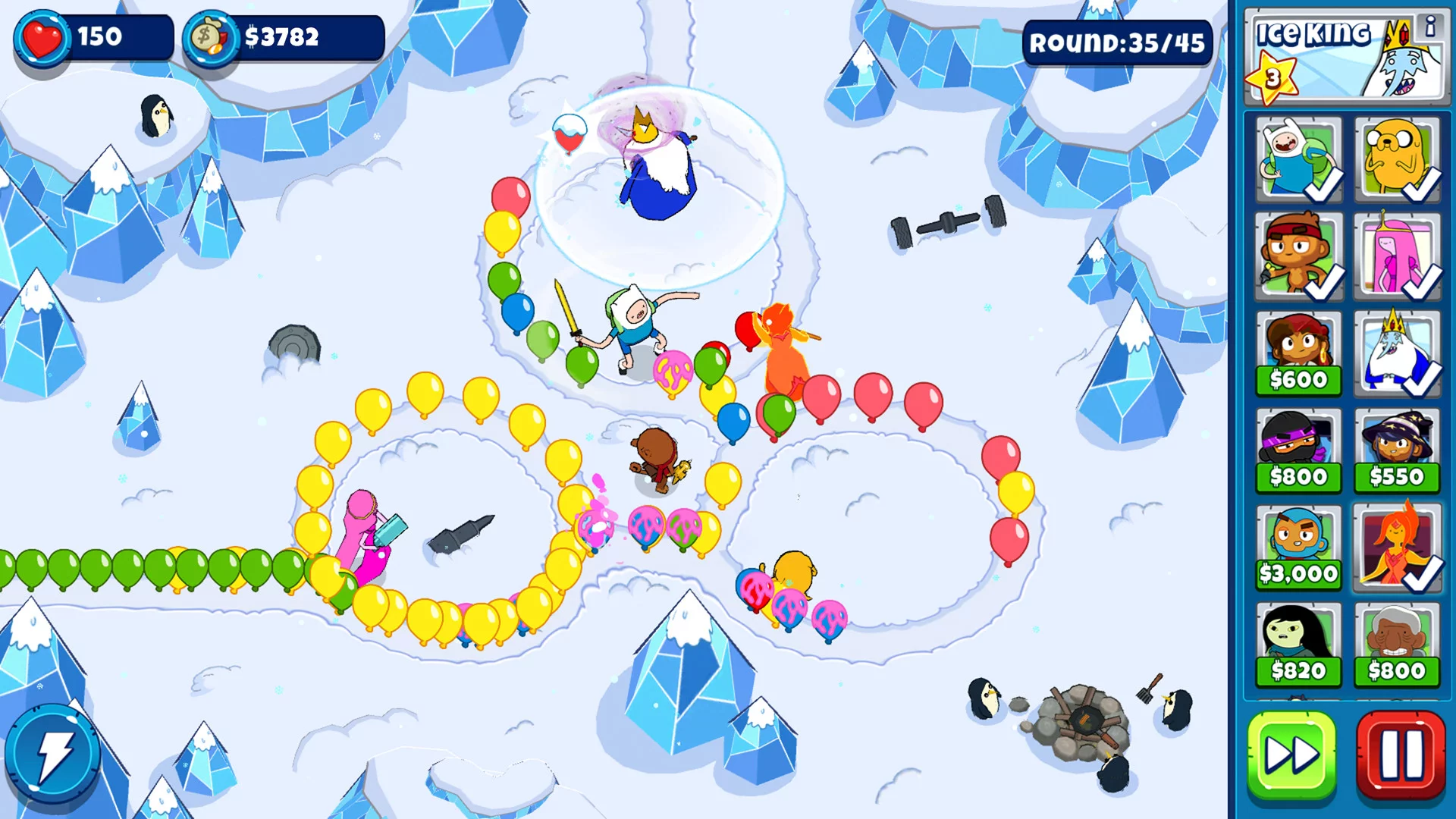 Изображение игры: Bloons Adventure Time TD