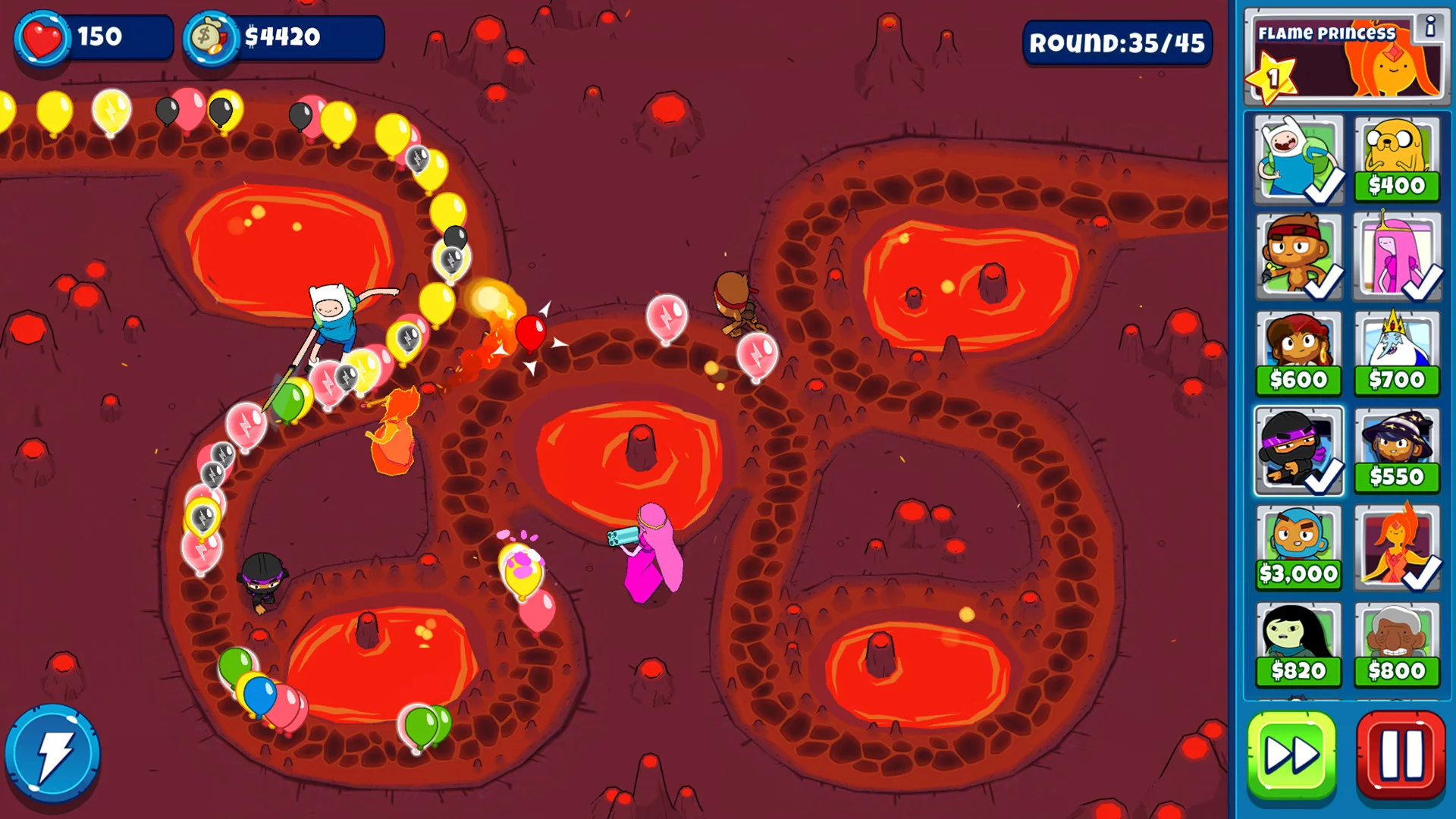 Изображение игры: Bloons Adventure Time TD