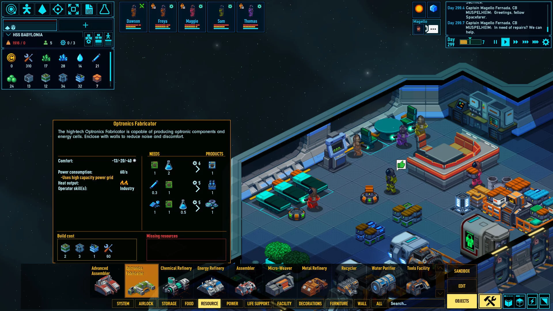 Изображение игры: Space Haven