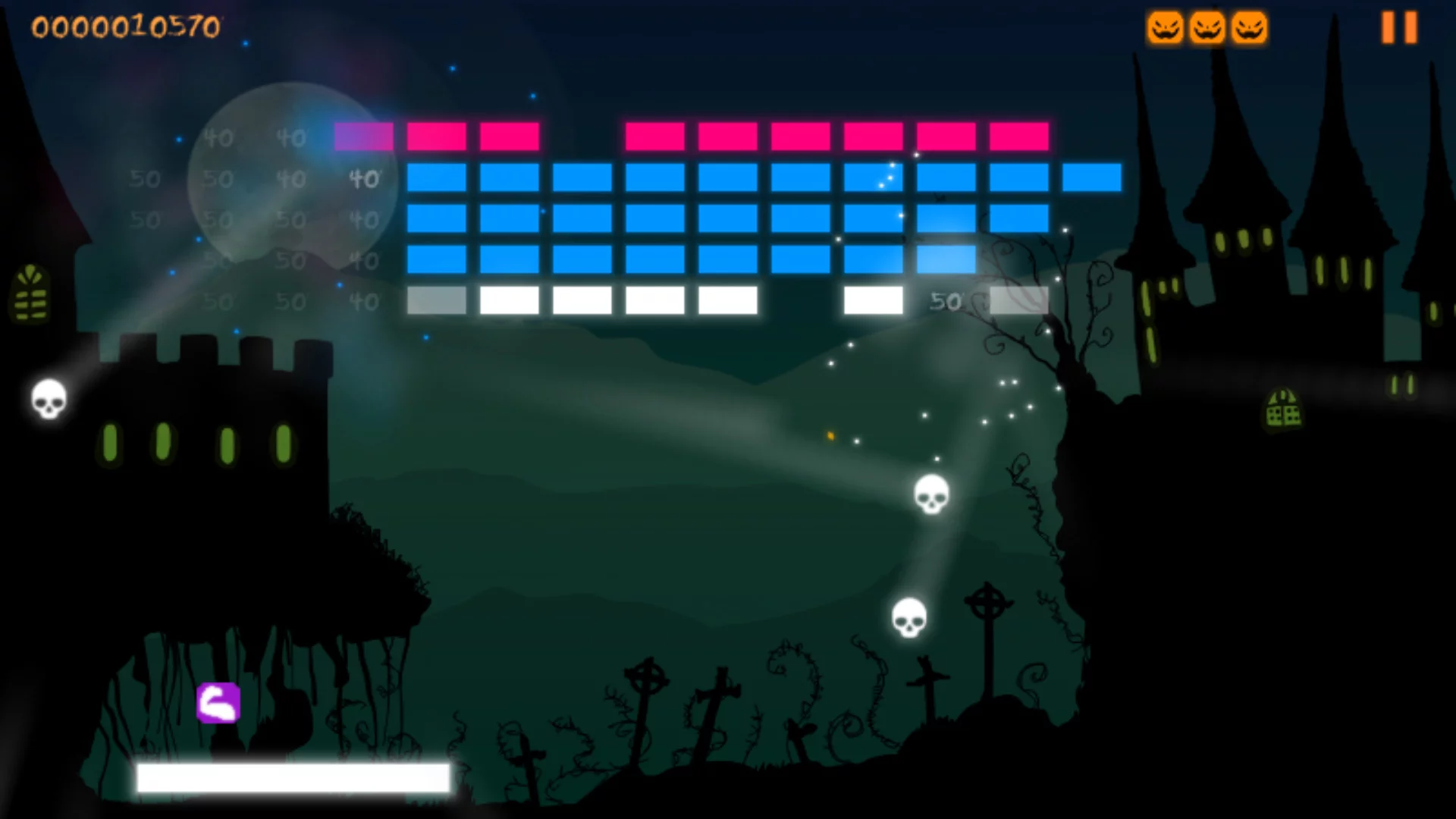 Изображение игры: Brick Breaker Halloween
