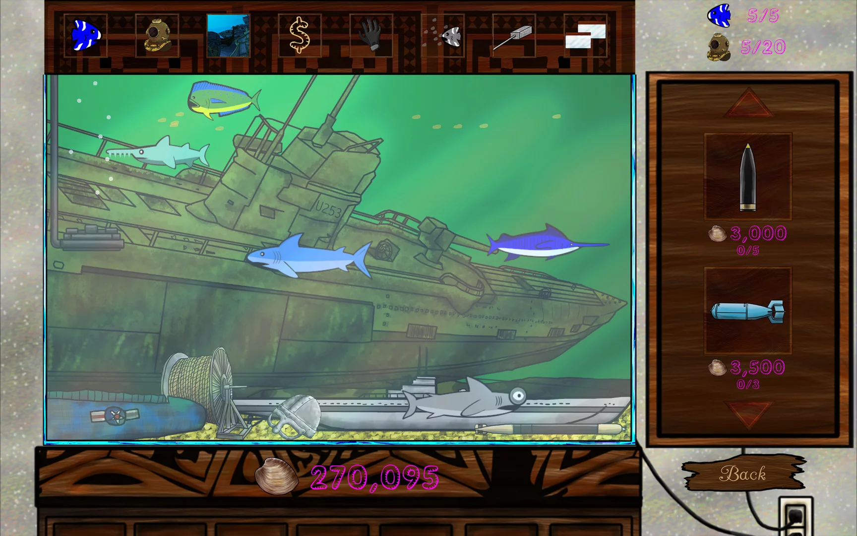 Изображение игры: Noms the Fish