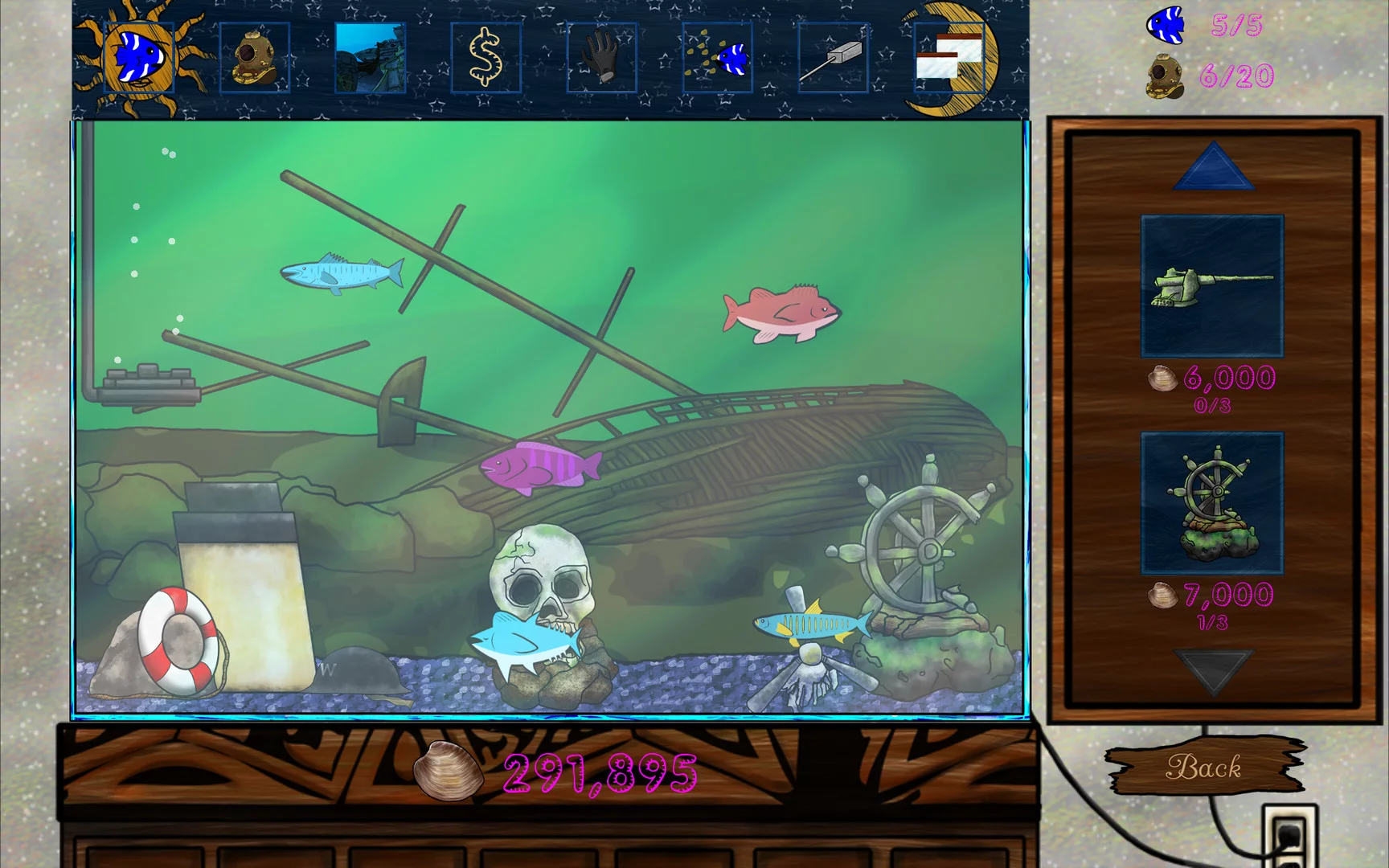 Изображение игры: Noms the Fish