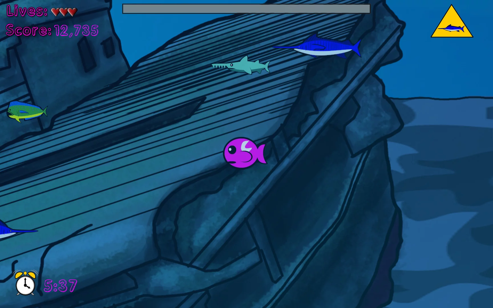 Изображение игры: Noms the Fish