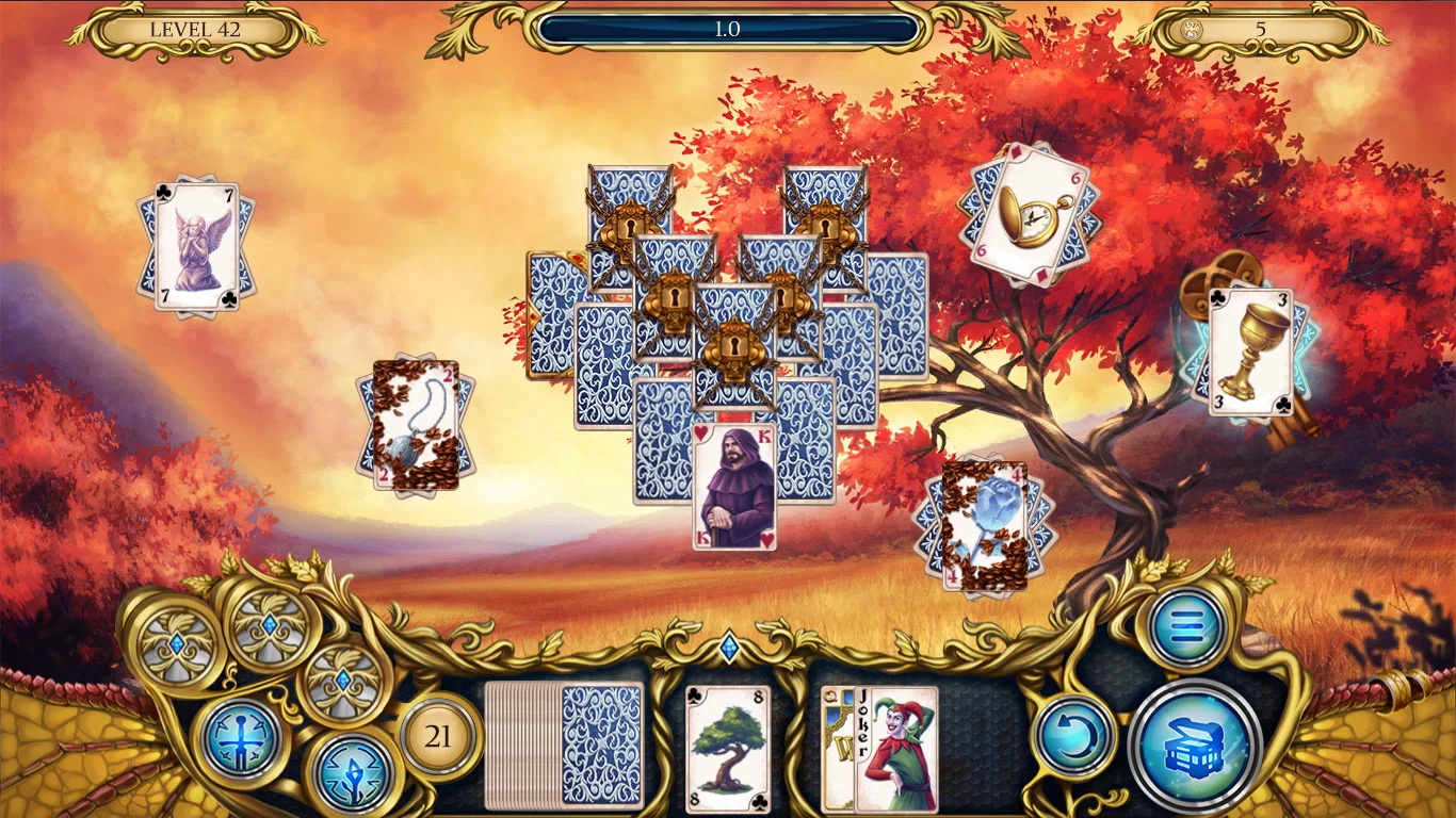 Изображение игры: Solitaire. Dragon Light