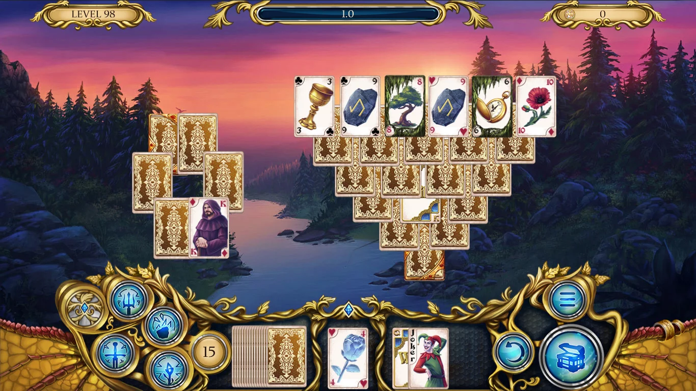 Изображение игры: Solitaire. Dragon Light