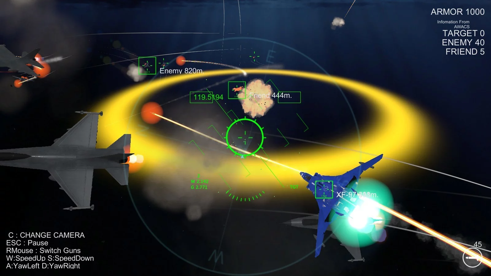 Изображение игры: Air Combat XF