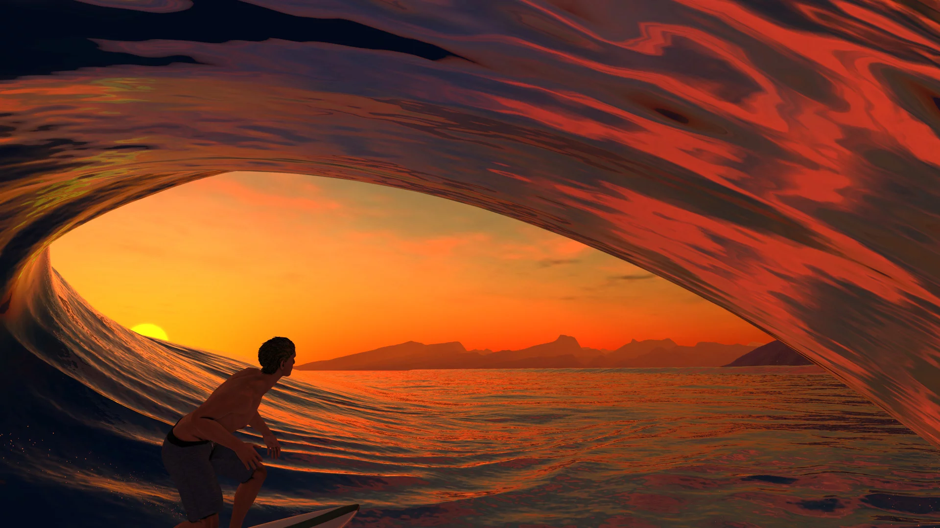 Изображение игры: Virtual Surfing