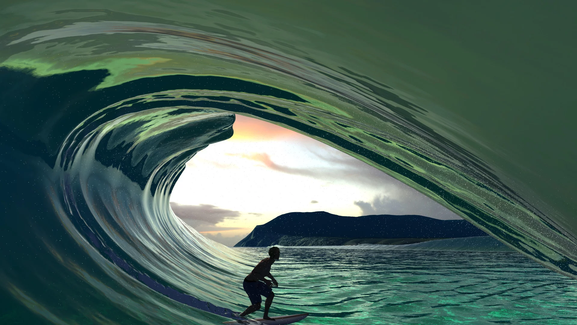 Изображение игры: Virtual Surfing