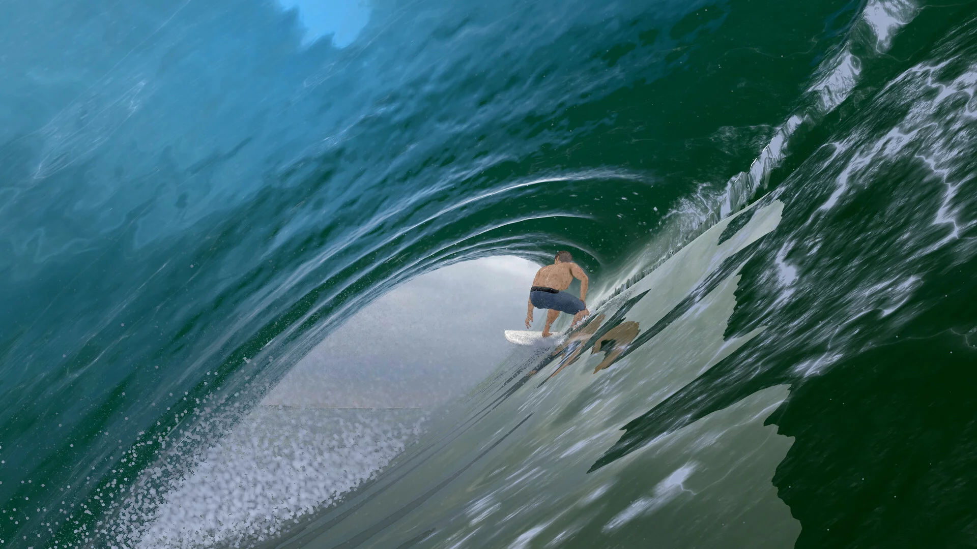 Изображение игры: Virtual Surfing