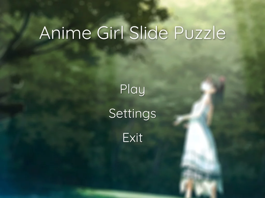 Изображение игры: Anime Girl Slide Puzzle