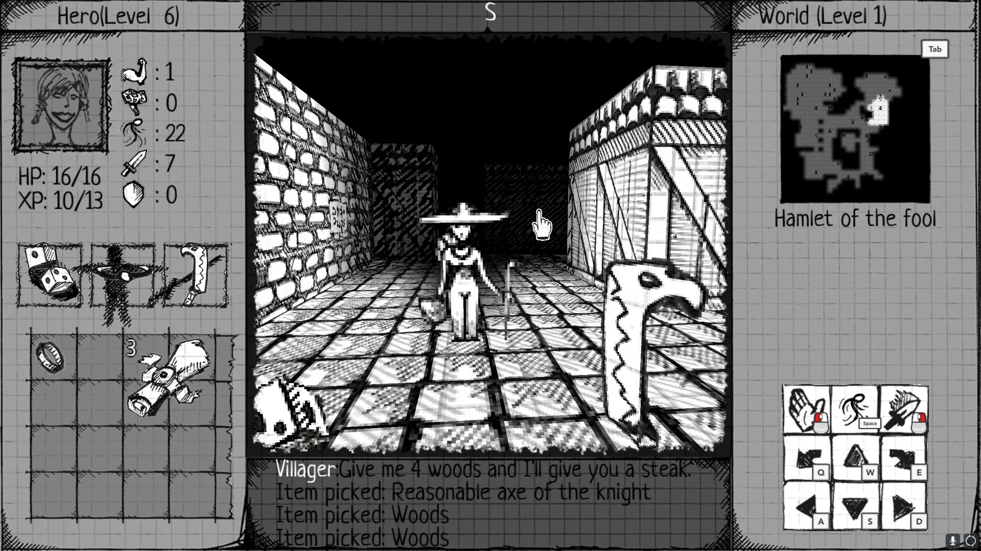 Изображение игры: Drawngeon: Dungeons of Ink and Paper