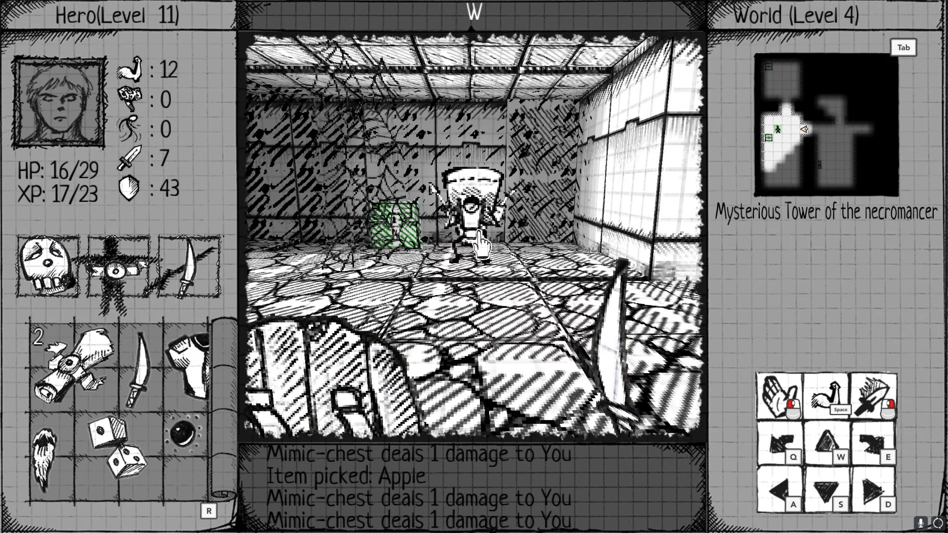 Изображение игры: Drawngeon: Dungeons of Ink and Paper