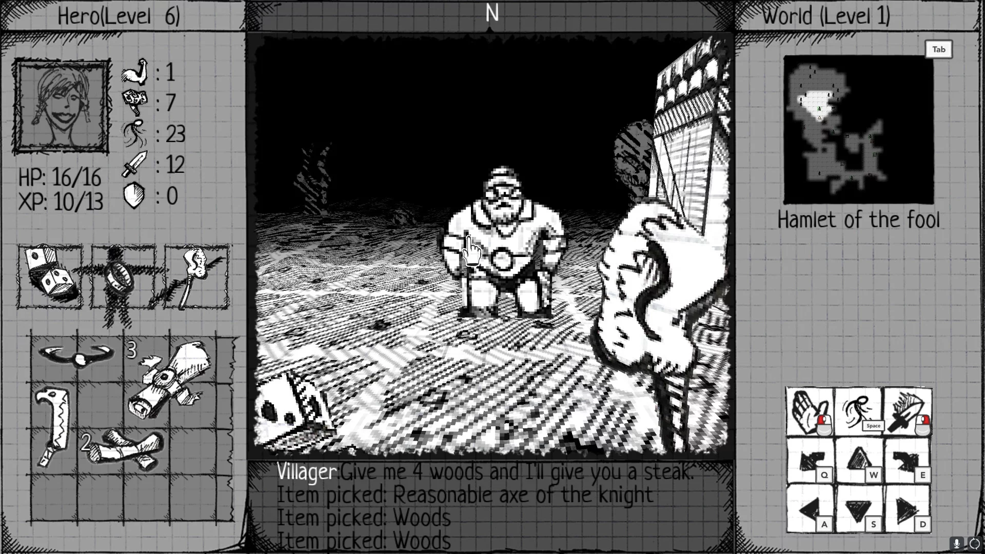 Изображение игры: Drawngeon: Dungeons of Ink and Paper