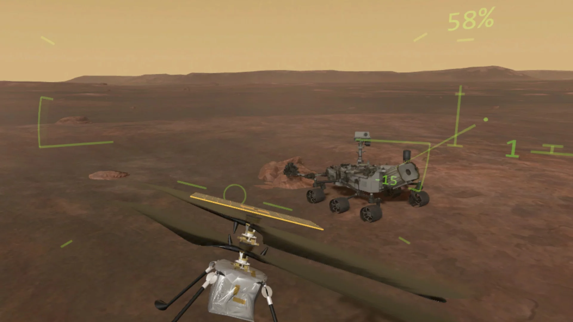Изображение игры: Mars Flight VR