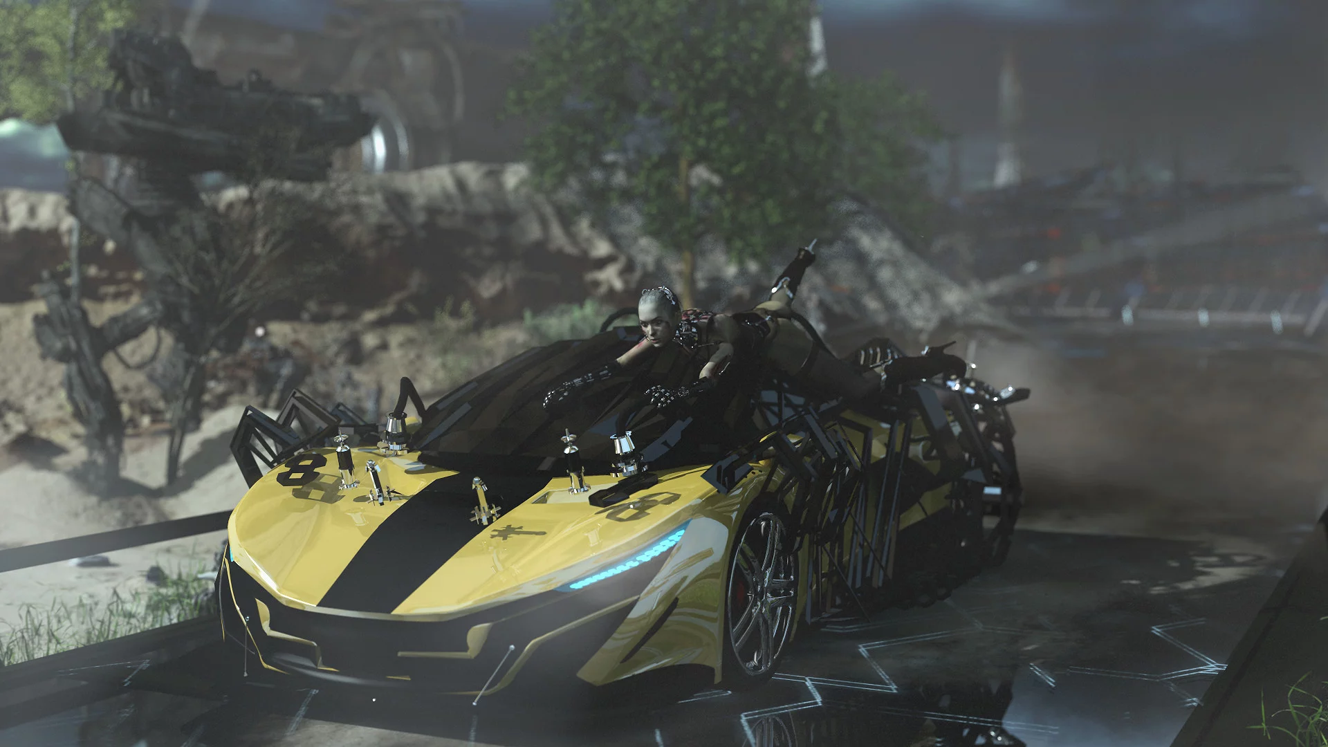 Изображение игры: CYBER.one: Racing For Souls