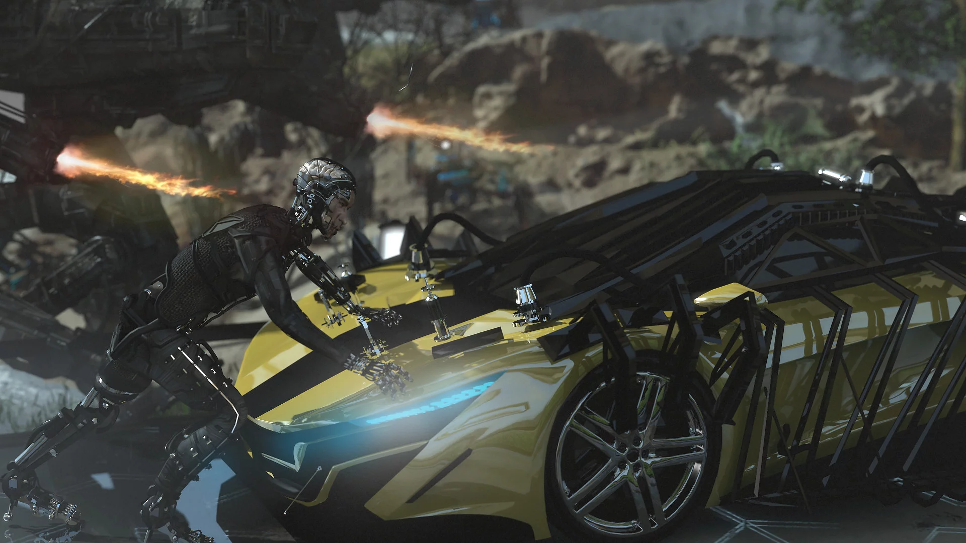 Изображение игры: CYBER.one: Racing For Souls