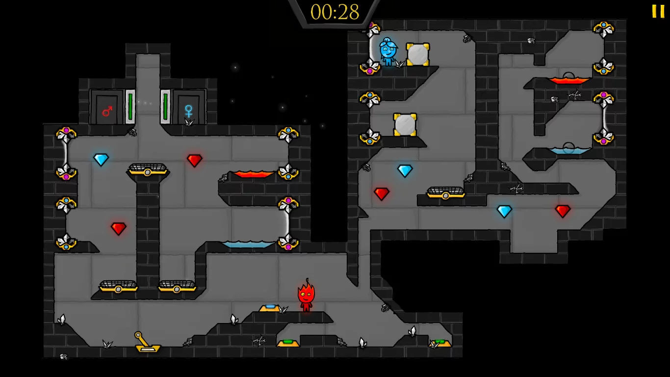 Изображение игры: Fireboy & Watergirl: Elements