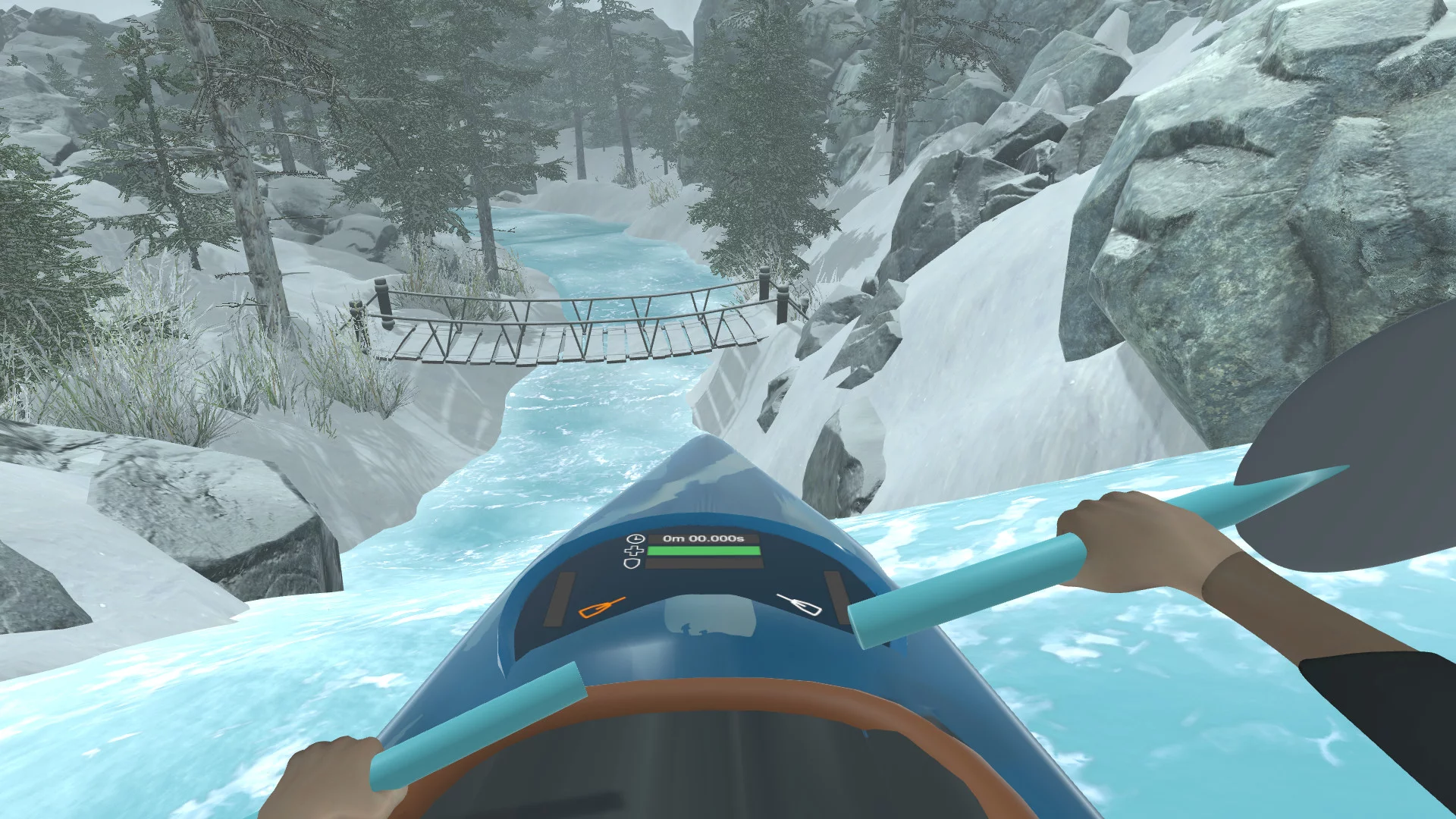 Изображение игры: DownStream: VR Whitewater Kayaking