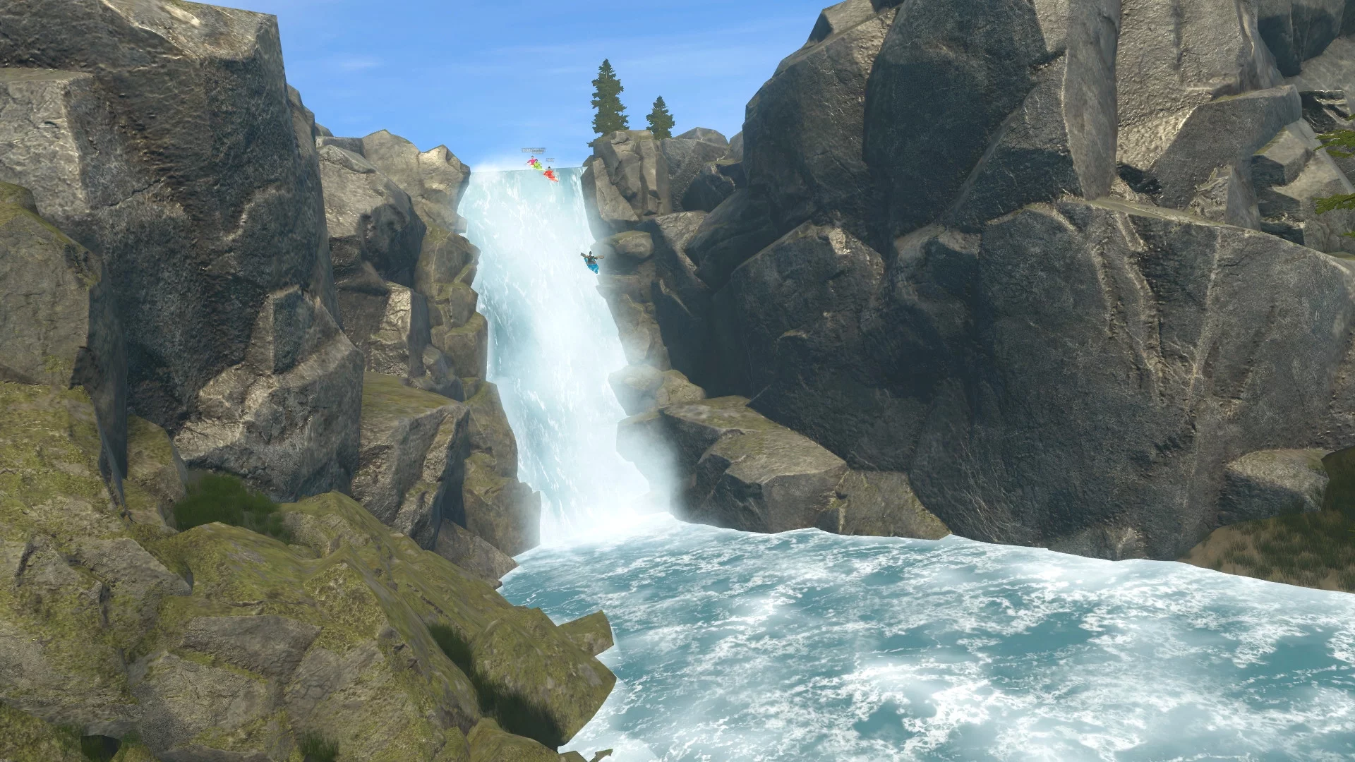Изображение игры: DownStream: VR Whitewater Kayaking