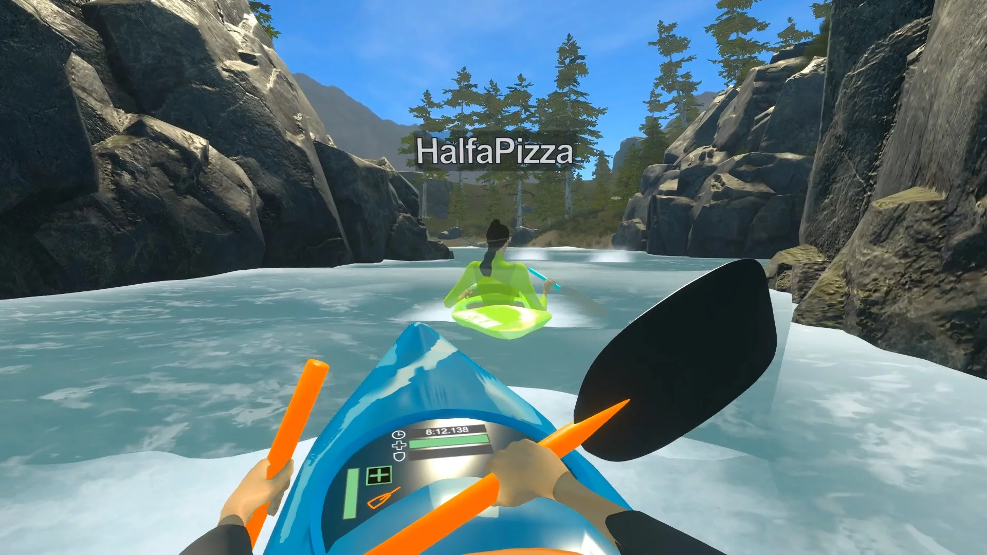 Изображение игры: DownStream: VR Whitewater Kayaking