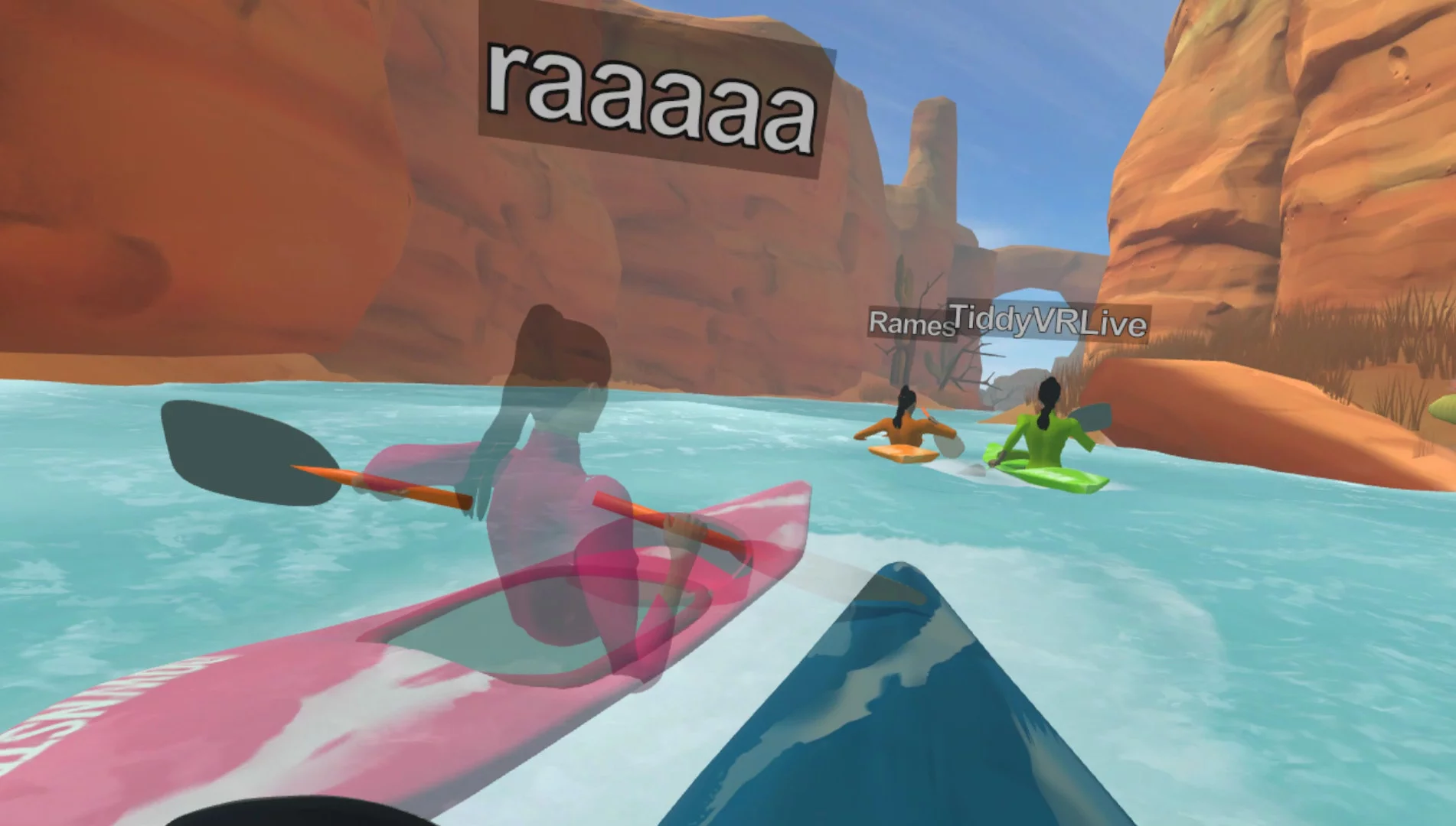 Изображение игры: DownStream: VR Whitewater Kayaking