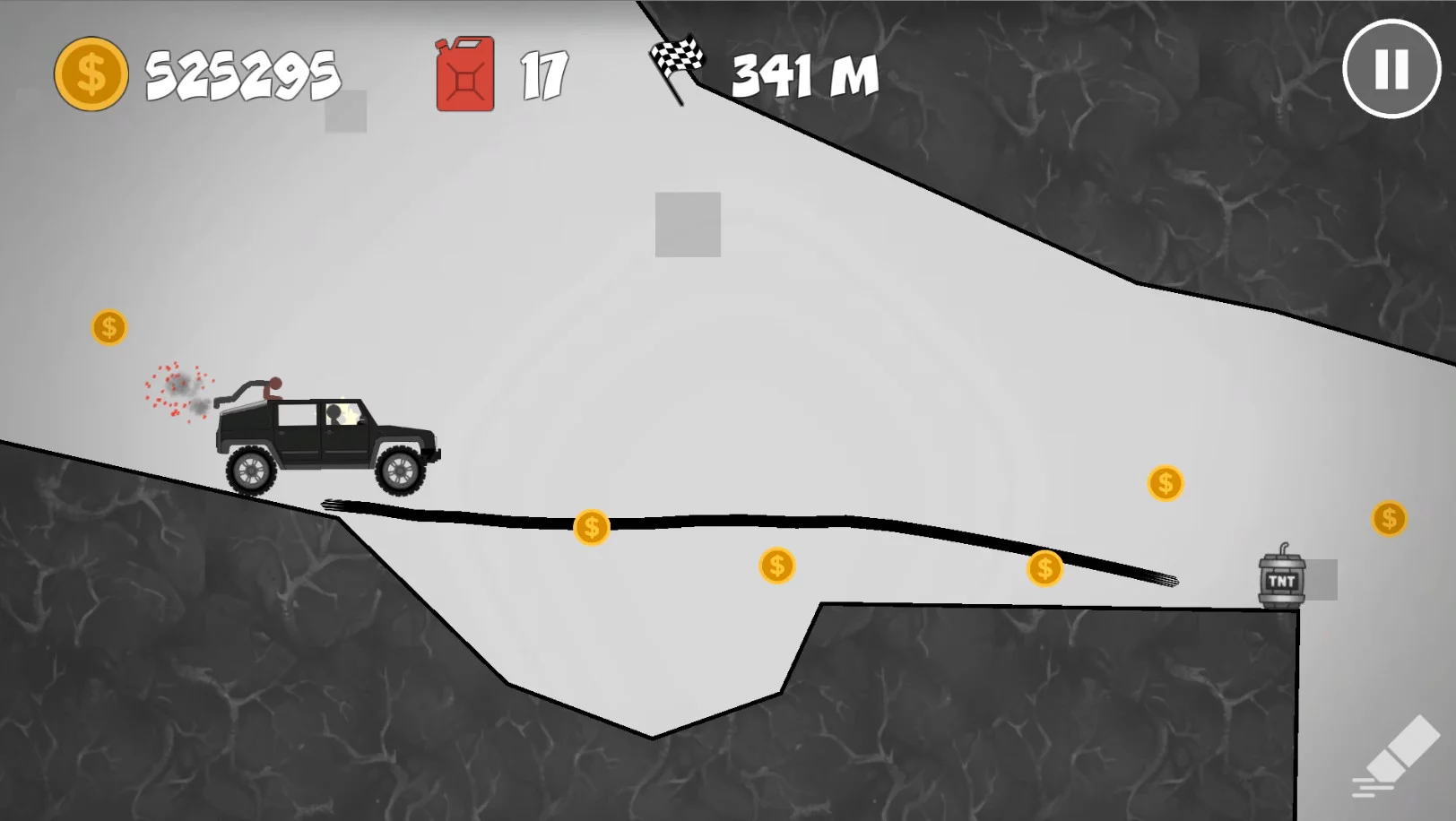 Изображение игры: Stickman Racer Road Draw 2