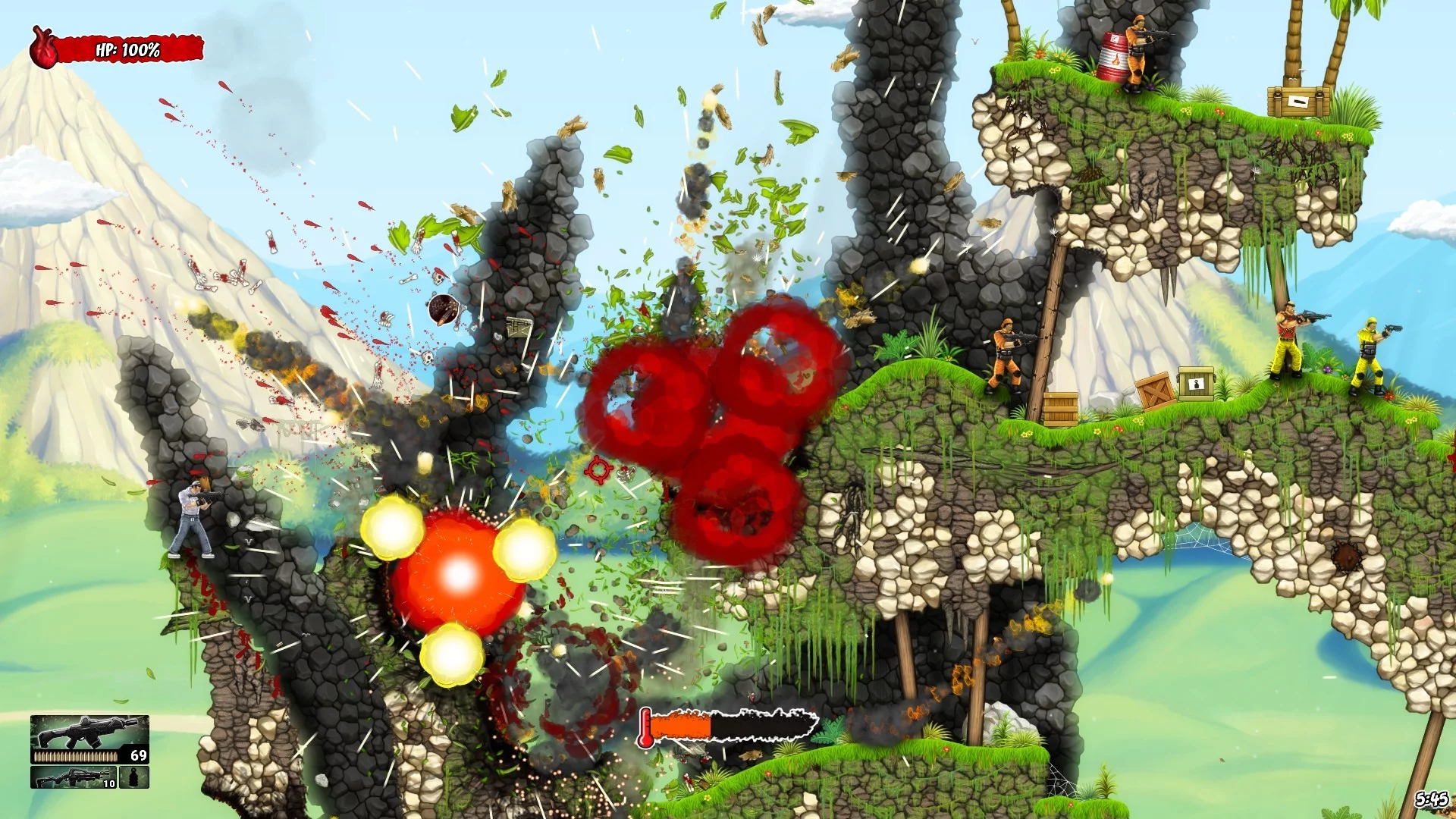 Изображение игры: Muscles And Bullets