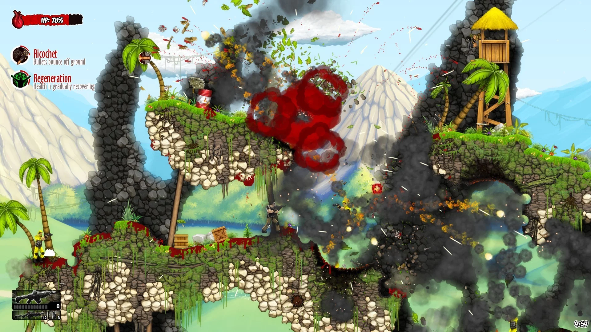 Изображение игры: Muscles And Bullets