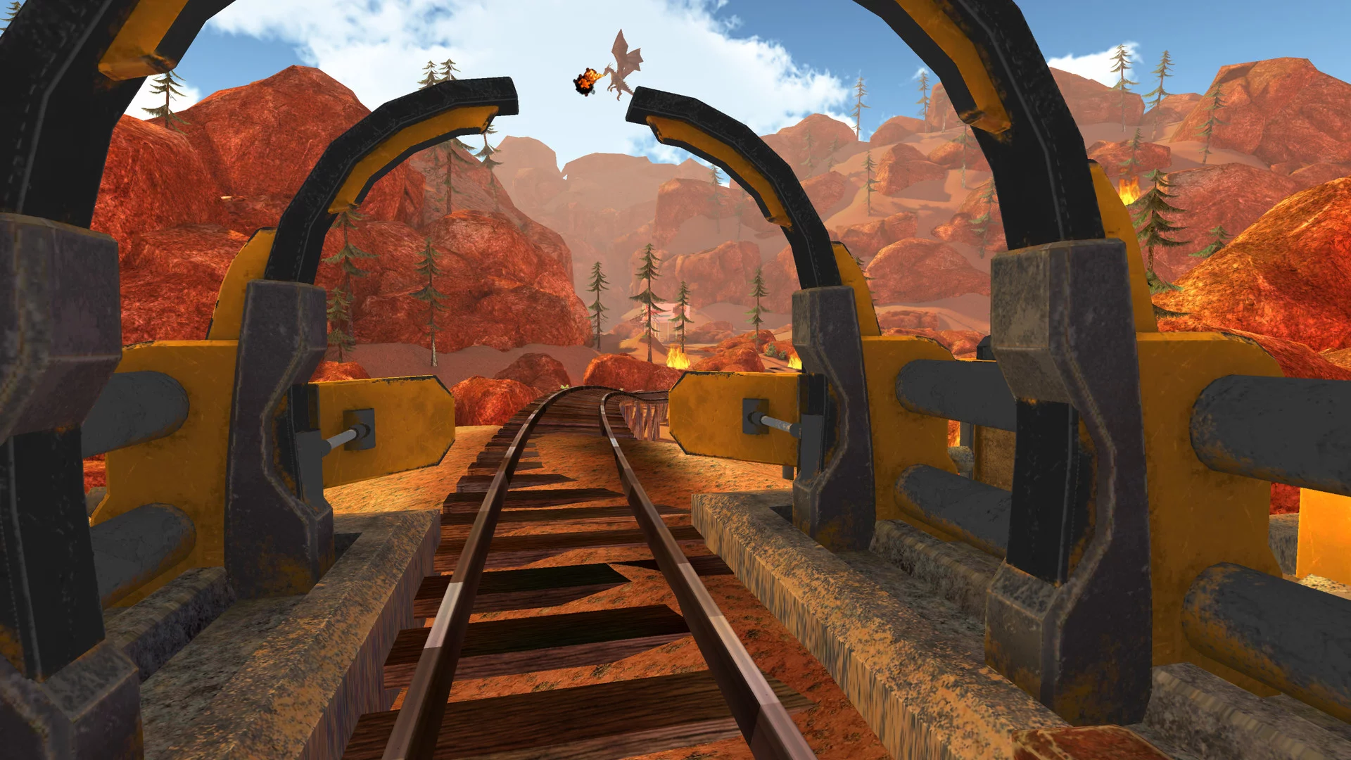 Изображение игры: Dragon Roller Coaster HD