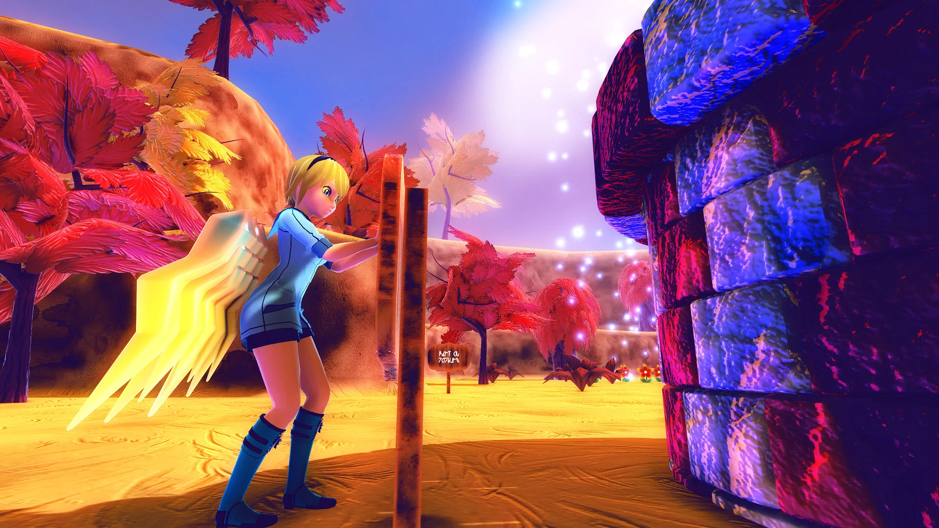 Изображение игры: Wings of Glass 玻璃の羽