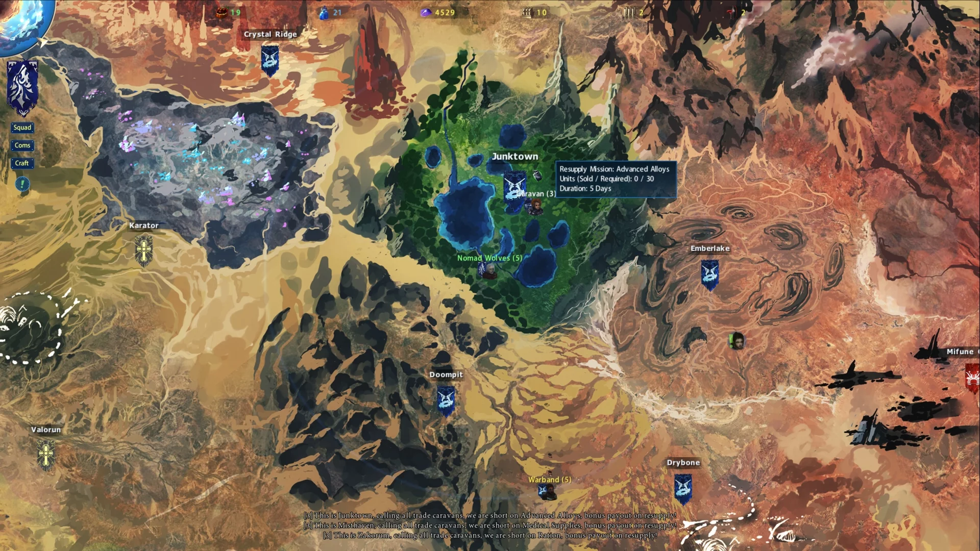Изображение игры: Nomads of the Fallen Star