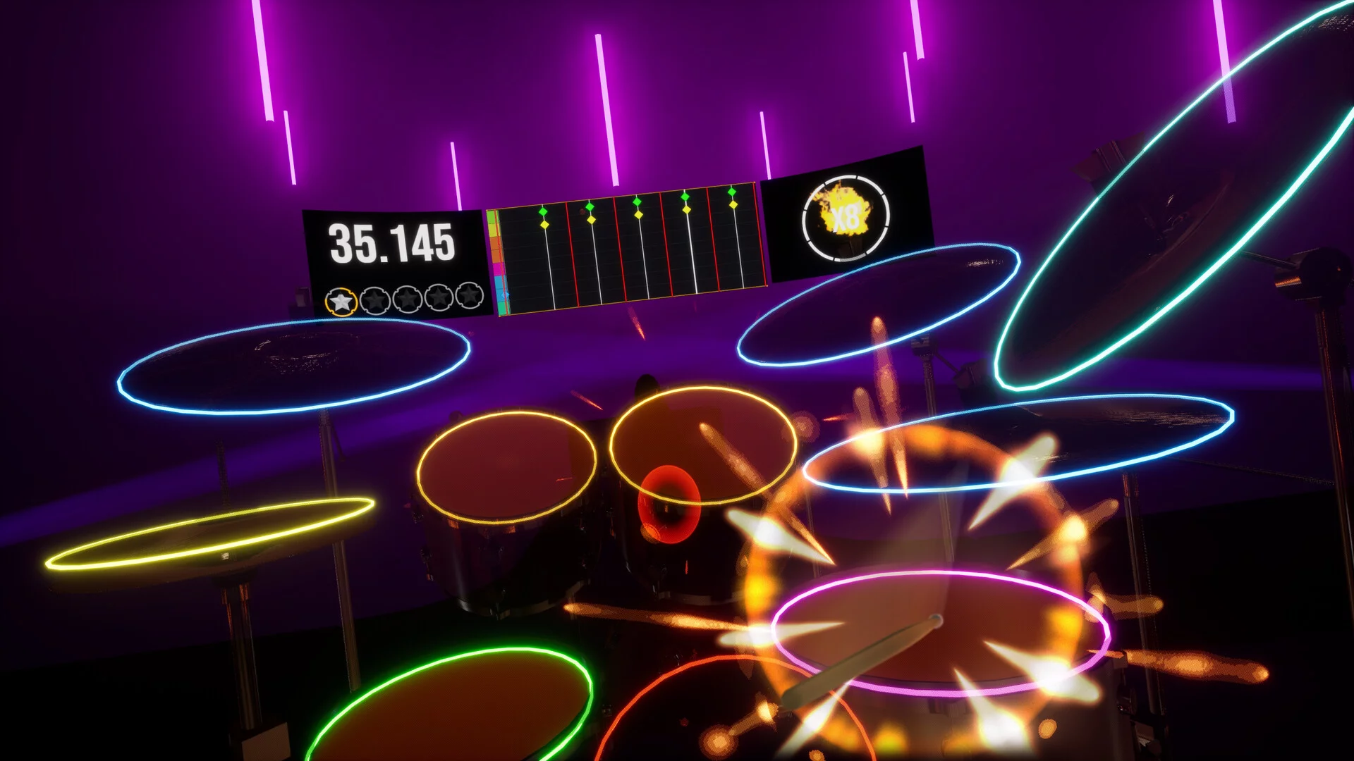 Изображение игры: DrumBeats VR