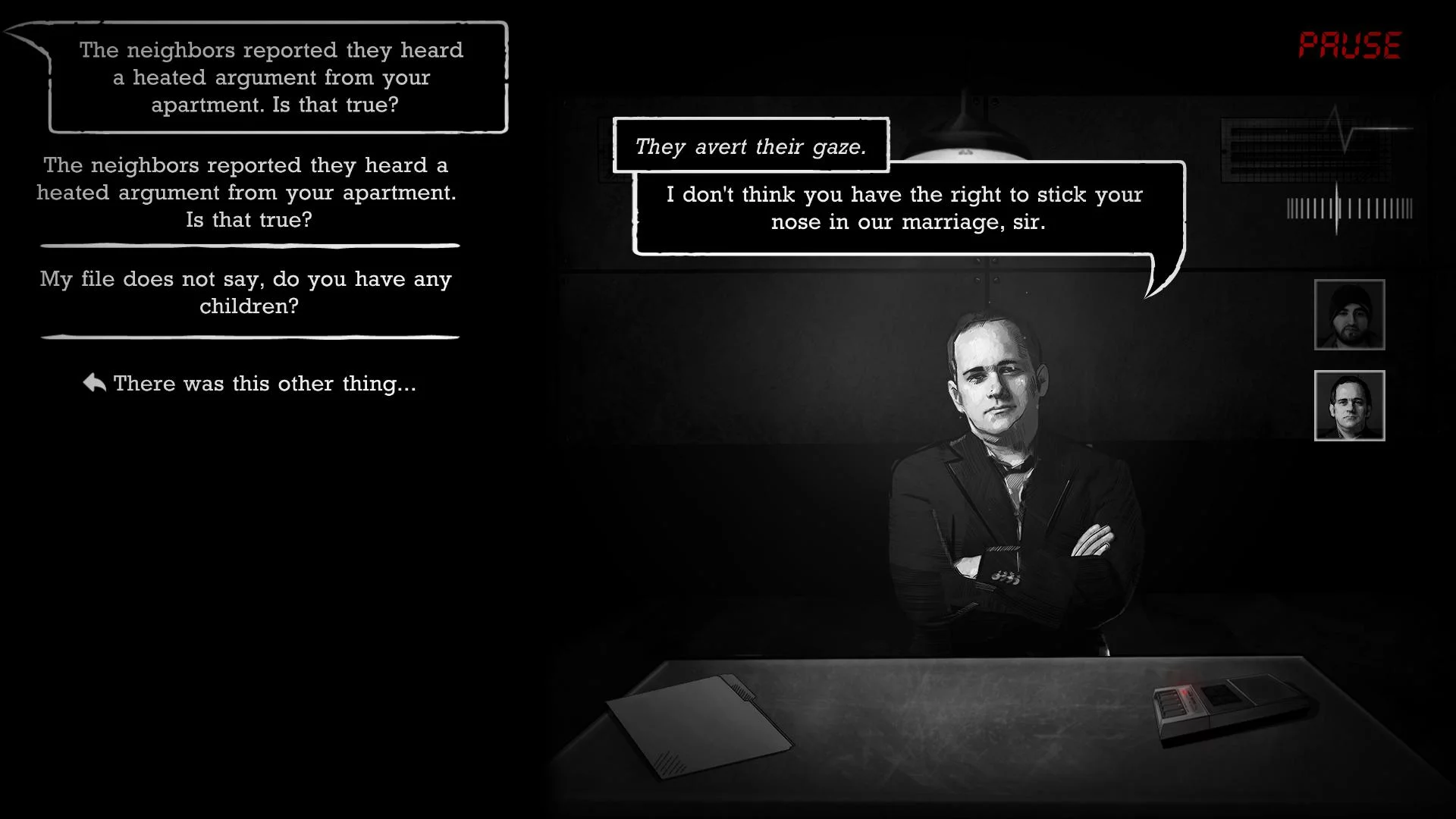 Изображение игры: Interrogation: You will be deceived