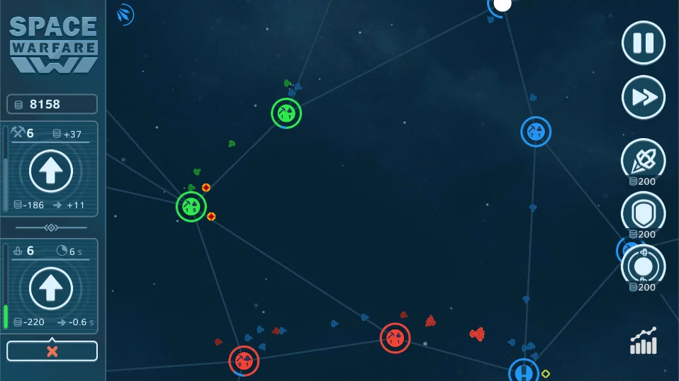 Изображение игры: Space Warfare