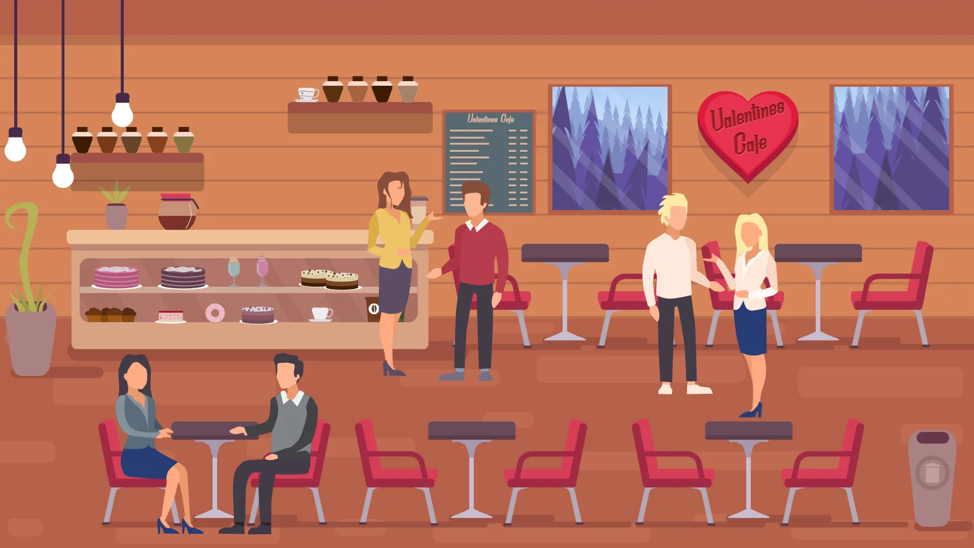Изображение игры: Valentines Cafe