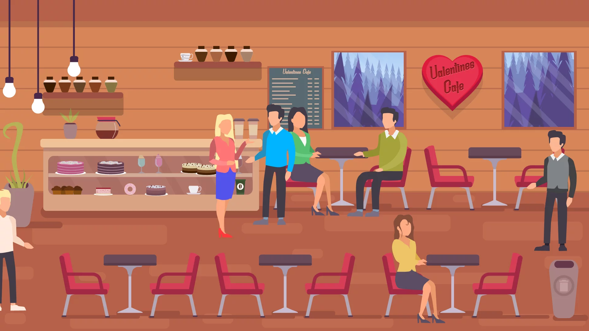 Изображение игры: Valentines Cafe
