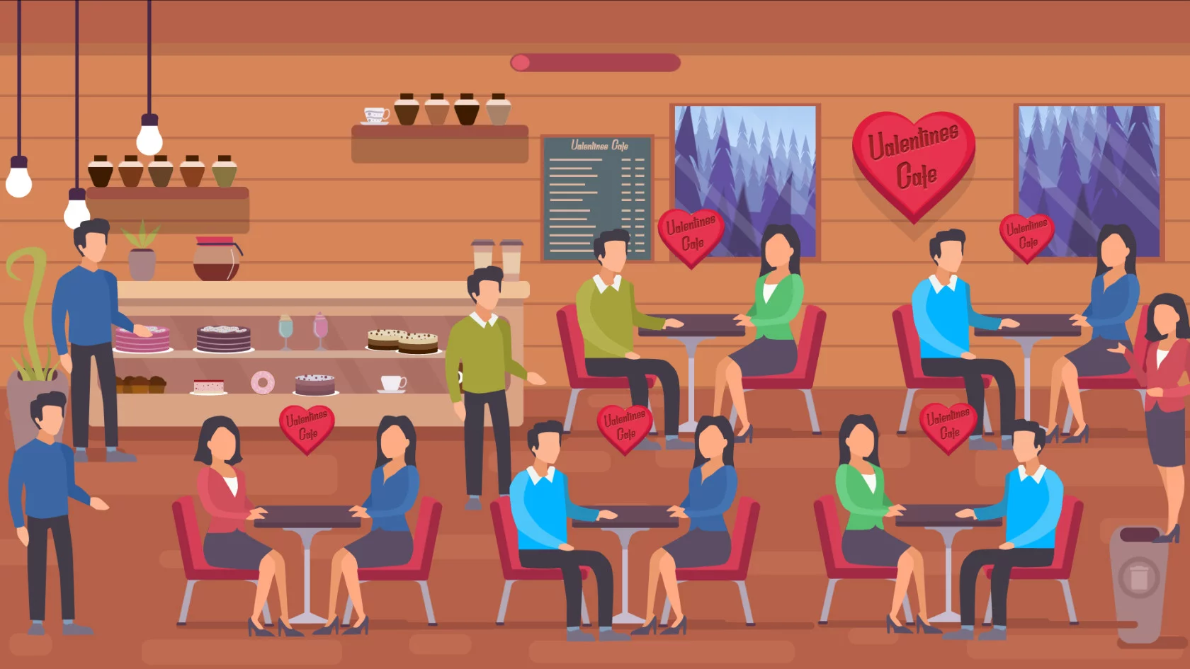 Изображение игры: Valentines Cafe