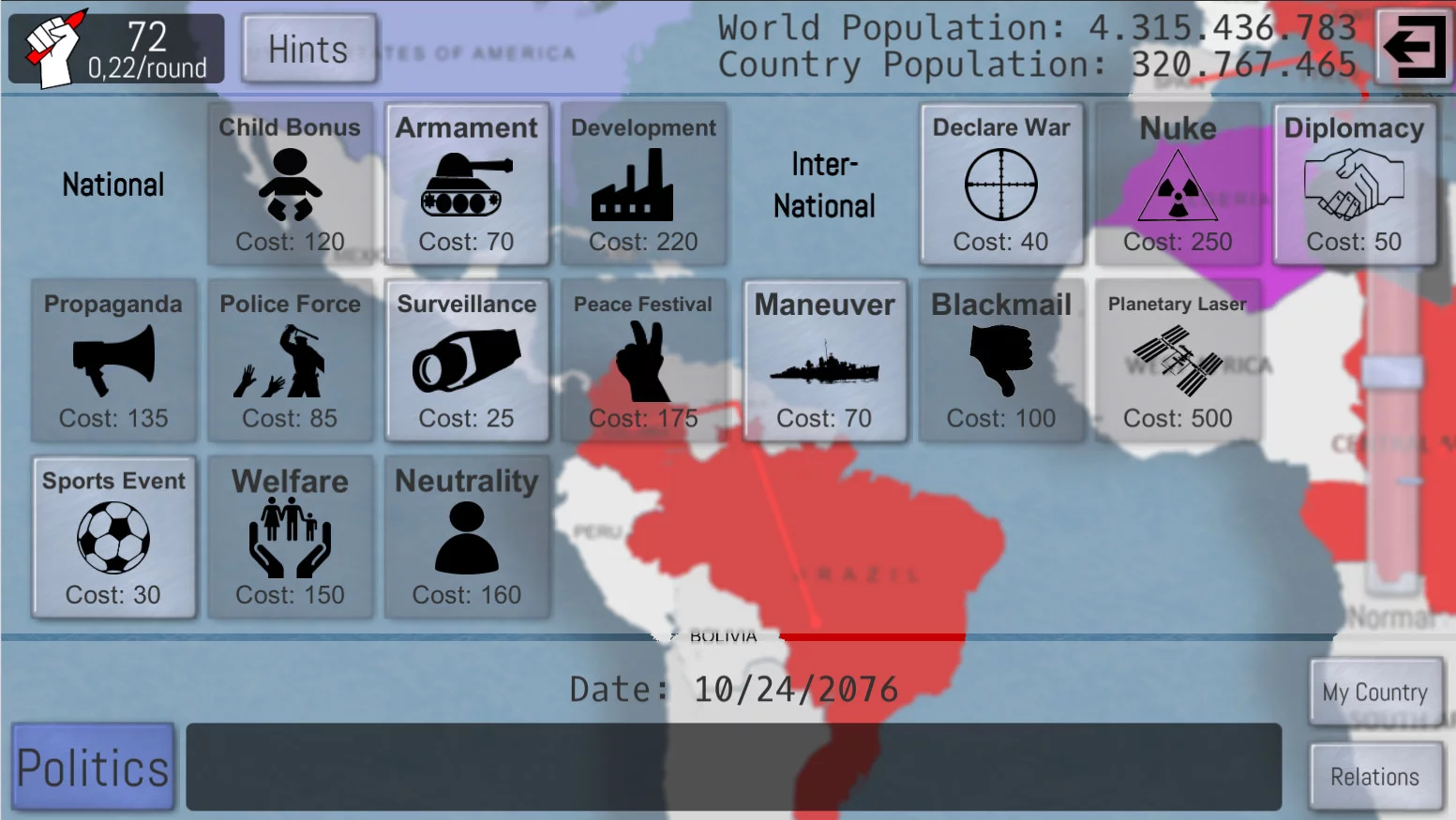 Изображение игры: World Peace Simulator 2019