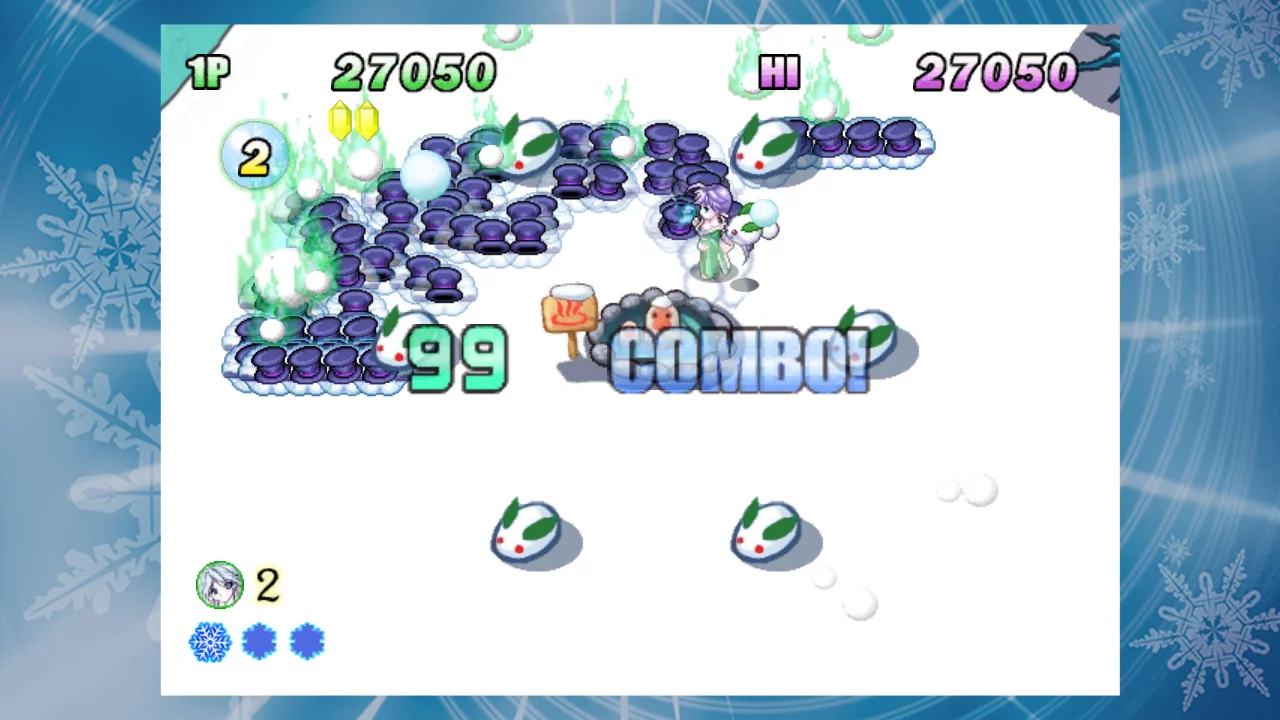 Изображение игры: Snow Battle Princess SAYUKI | 雪ん娘大旋風
