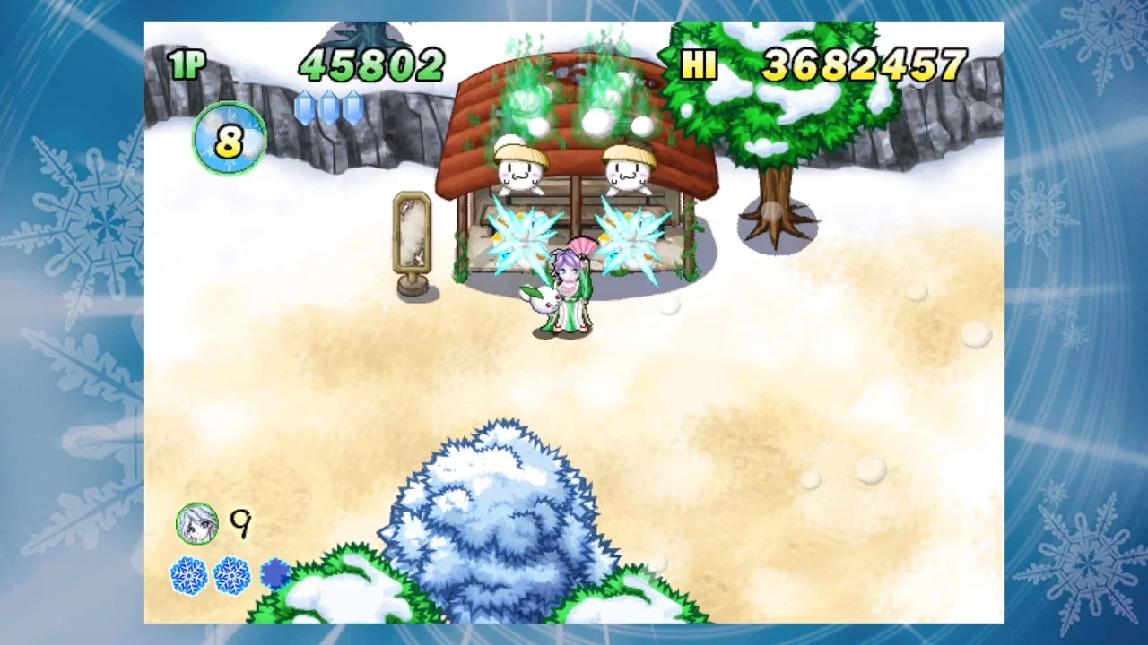 Изображение игры: Snow Battle Princess SAYUKI | 雪ん娘大旋風