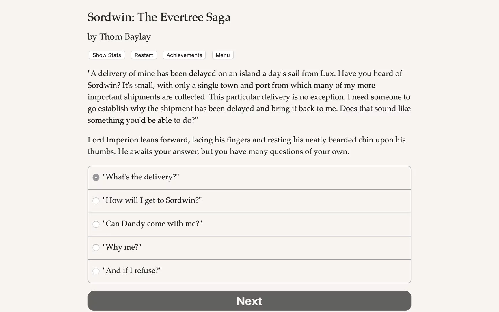 Изображение игры: Sordwin: The Evertree Saga